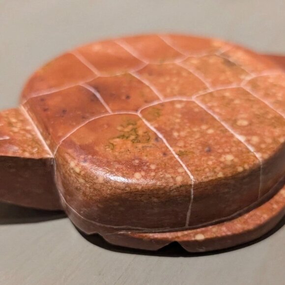 Native American Indian Hand-Carved Pipestone Turtle Effigy Fetish Original Tags - Picture 2 of 7